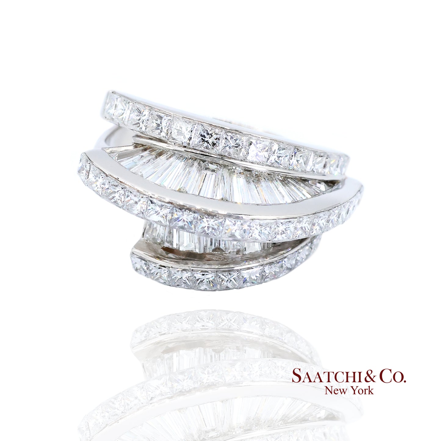 Cartier 18k White Gold Natural Diamond Ring