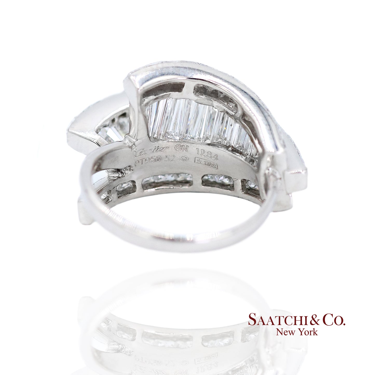 Cartier 18k White Gold Natural Diamond Ring
