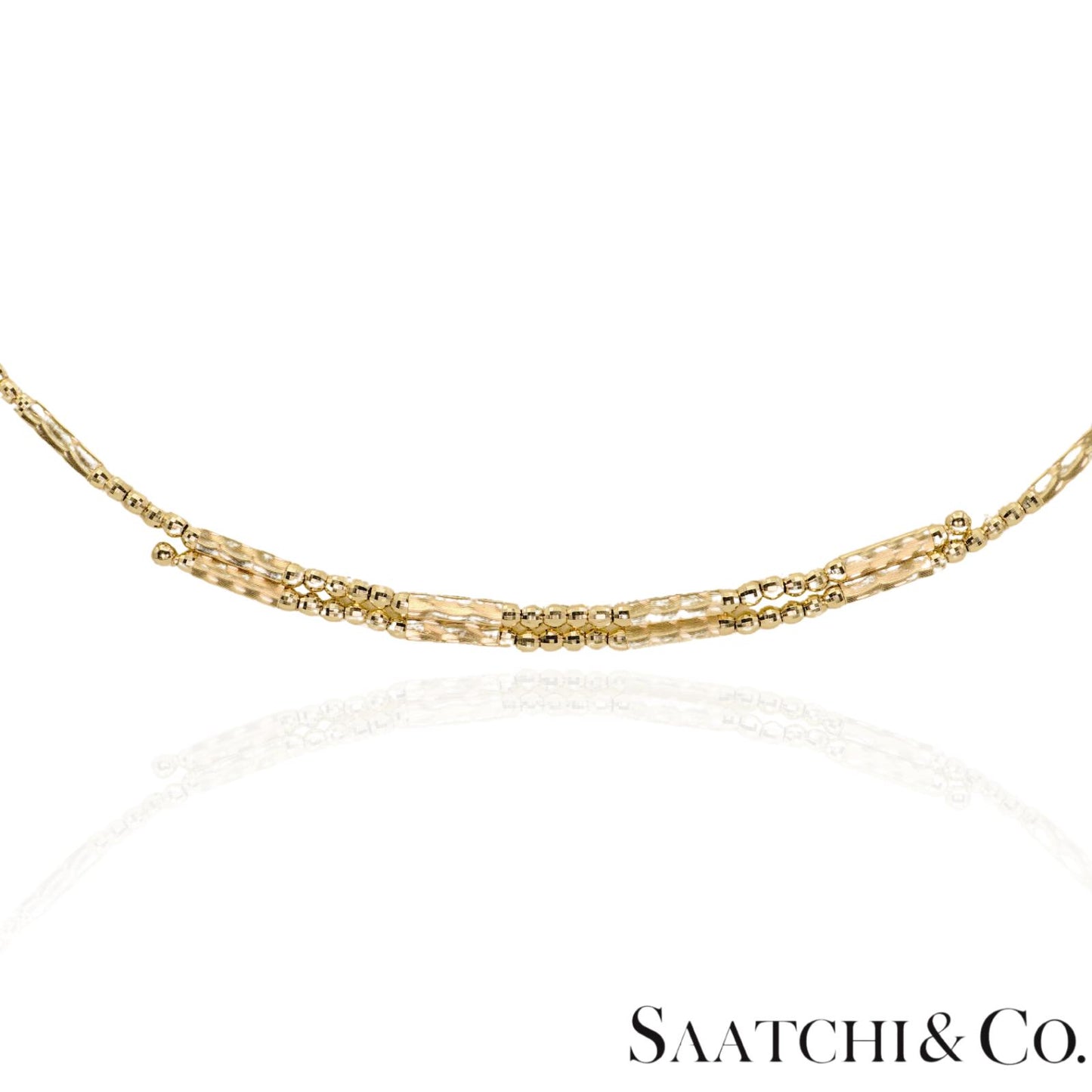 18K (750) Yellow Gold: Bracelet / Bangel / Necklace, Magnetic Chain.