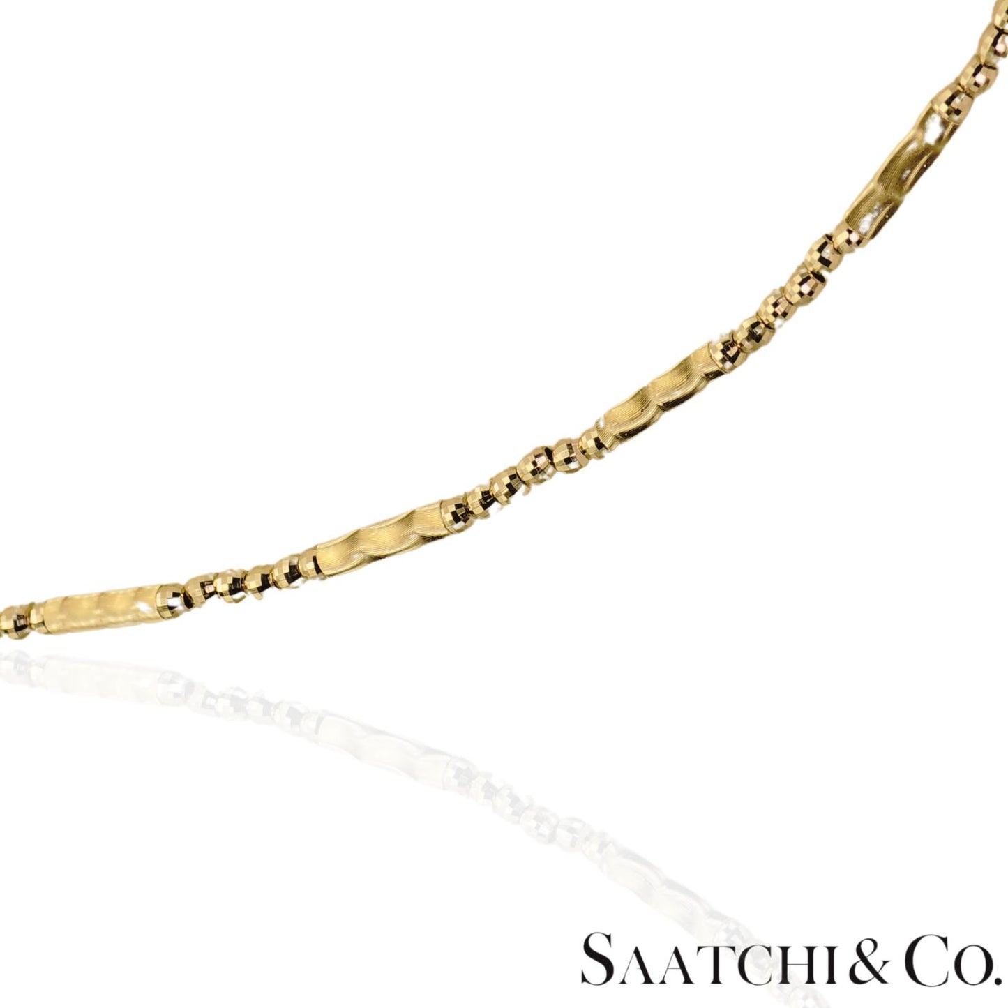 18K (750) Yellow Gold: Bracelet / Bangel / Necklace, Magnetic Chain.