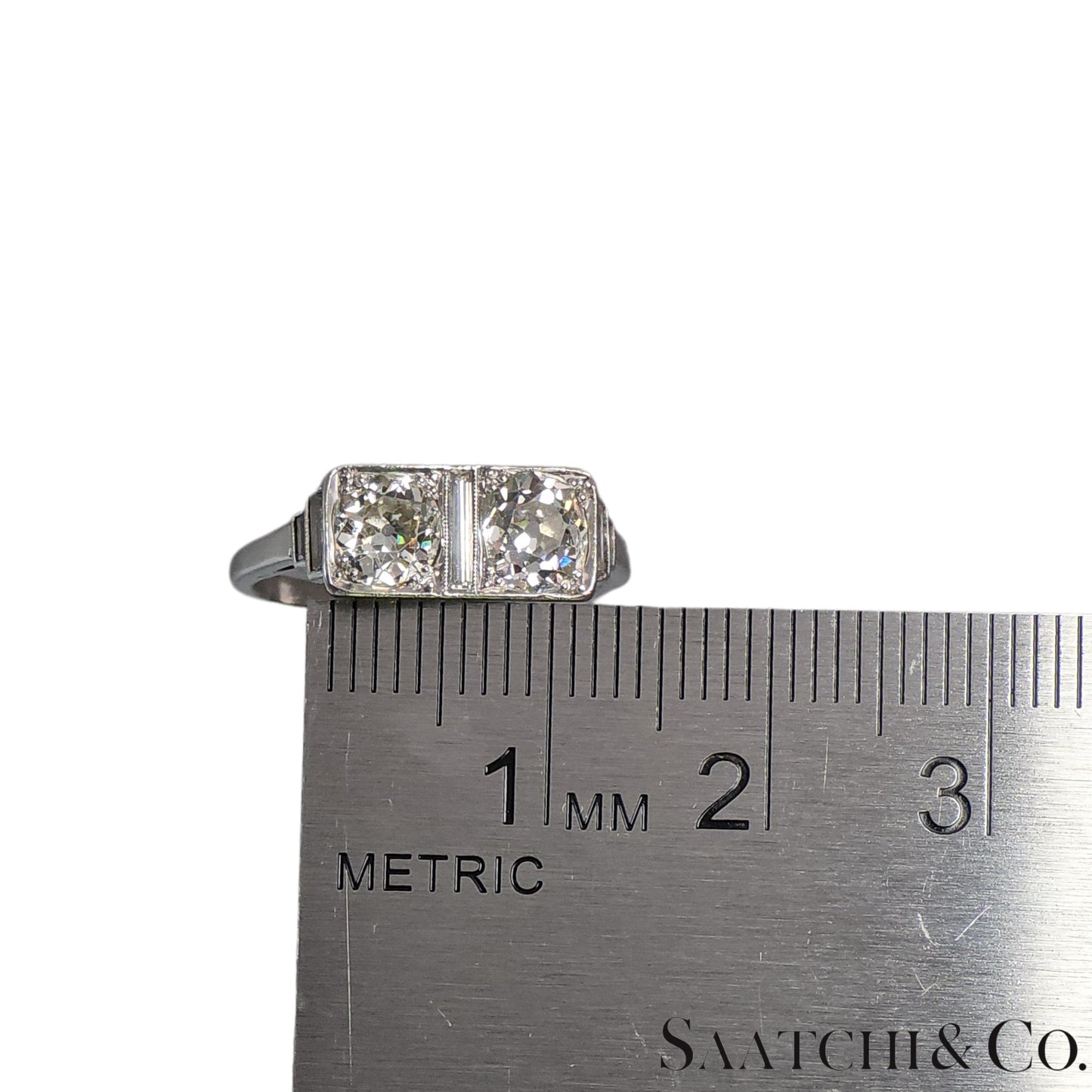 Art Deco Vintage Platinum Diamond Ring