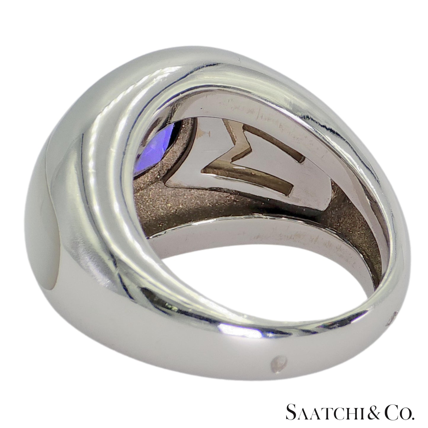MAUBOUSSIN Blue Violet Iolite Ring 18K (750) White Gold