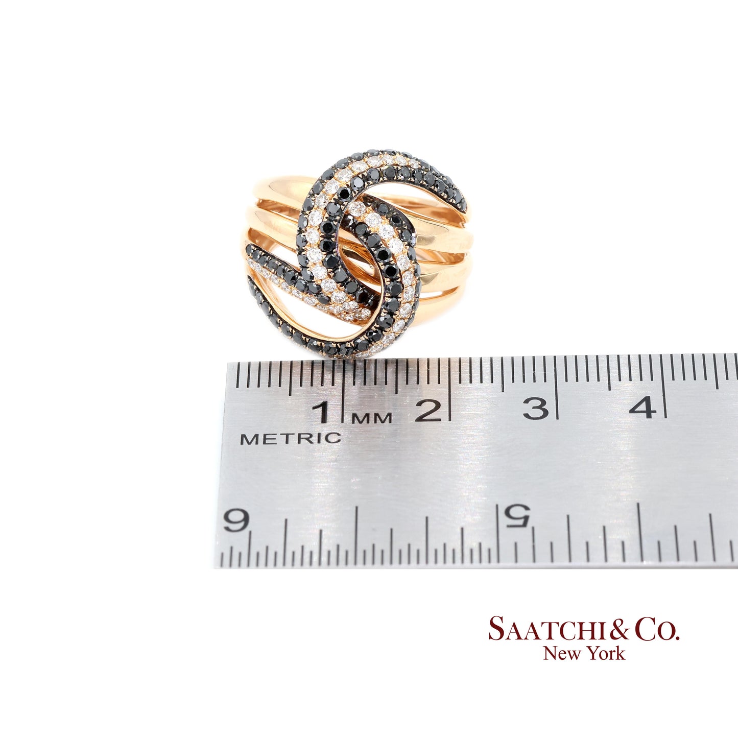 18k Gold Natural Diamond White and yellow Gold Diamond Ring
