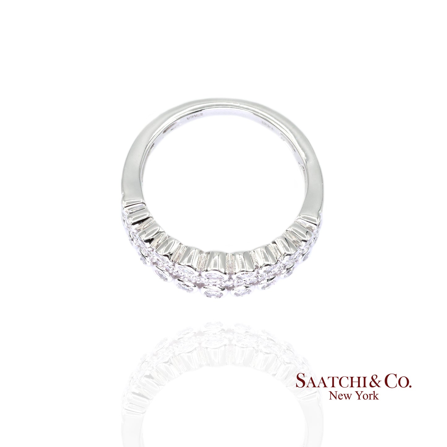 14k (585) White Gold Natural Diamond Ring