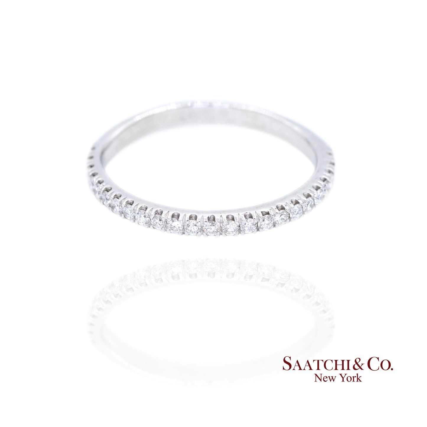 Platinum (950) Band Natural Diamond Ring