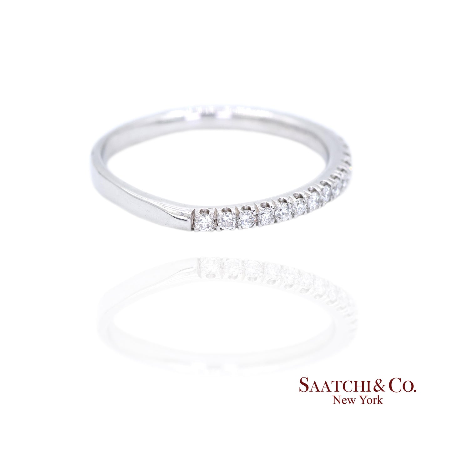 Platinum (950) Band Natural Diamond Ring