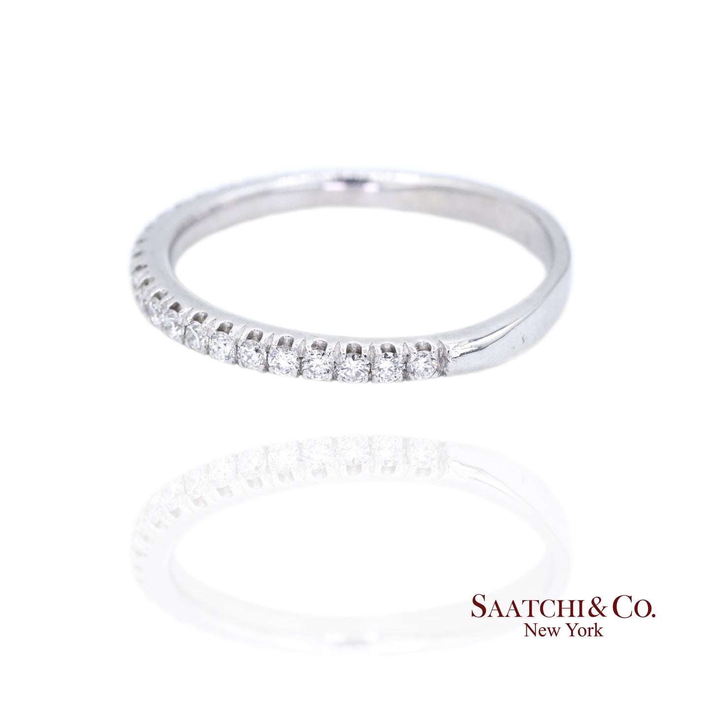 Platinum (950) Band Natural Diamond Ring