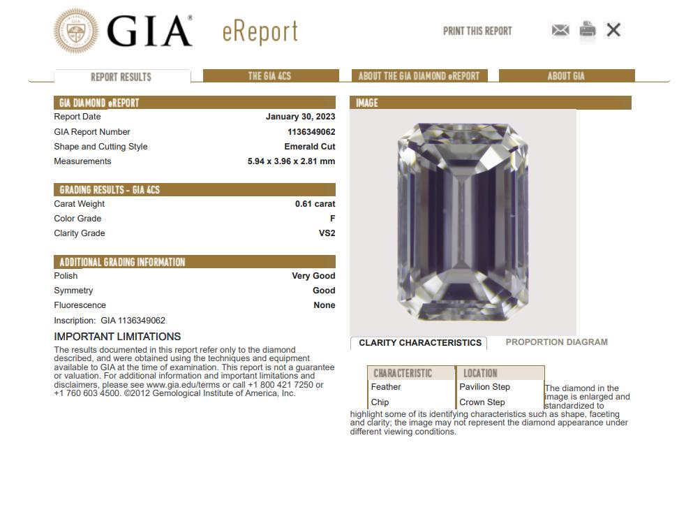 GIA - 18K (750) Emerald Shape Natural Round VVS Diamond Sapphire Emerald Ring