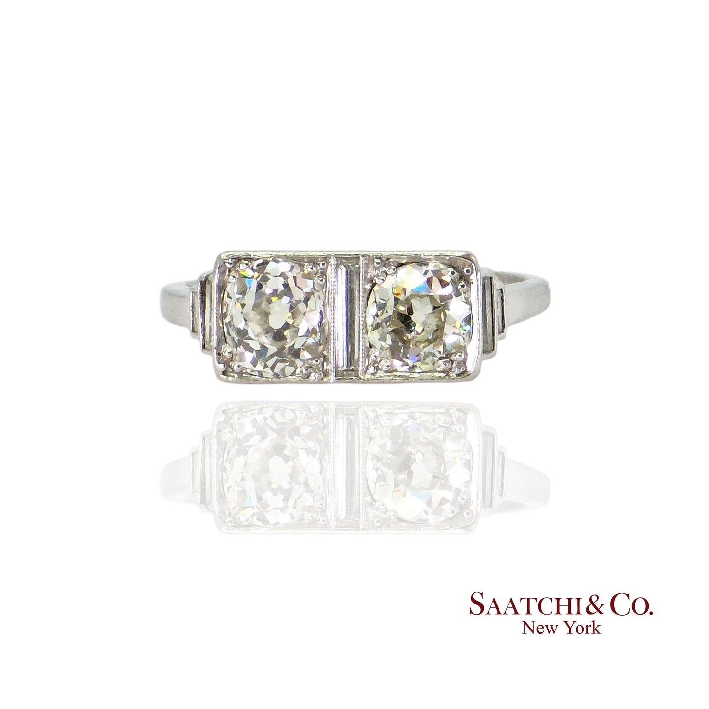 Art Deco Vintage Platinum Diamond Ring