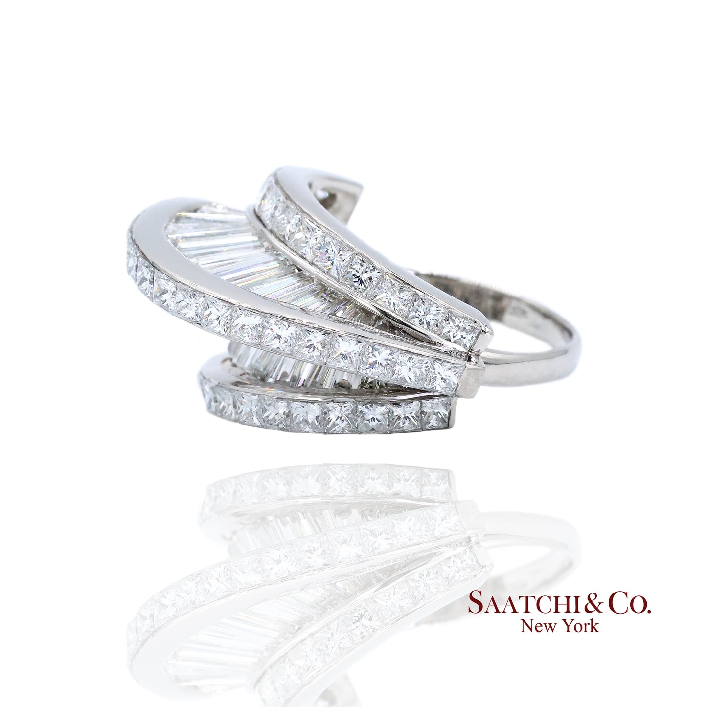 Cartier 18k White Gold Natural Diamond Ring