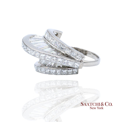 Cartier 18k White Gold Natural Diamond Ring