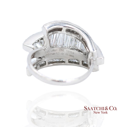 Cartier 18k White Gold Natural Diamond Ring