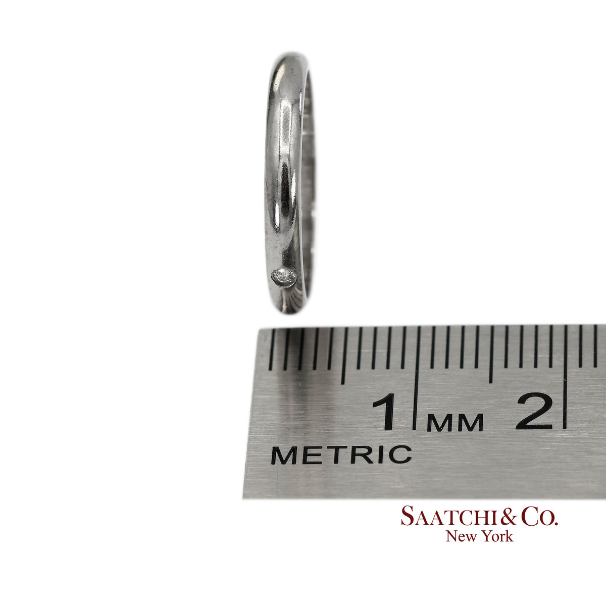 Cartier Platinum 950 Natural Diamond Wedding/Engagement Band Ring