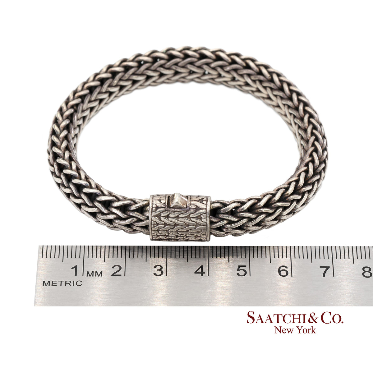 John Hardy Sterling Silver Woven Chain Bracelet