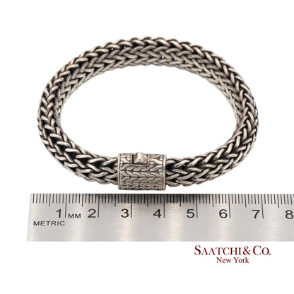 John Hardy Sterling Silver Woven Chain Bracelet