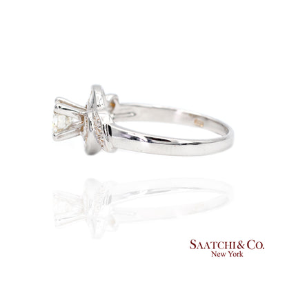 20K New  White Natural Solitaire Diamond Ring Size 6.5