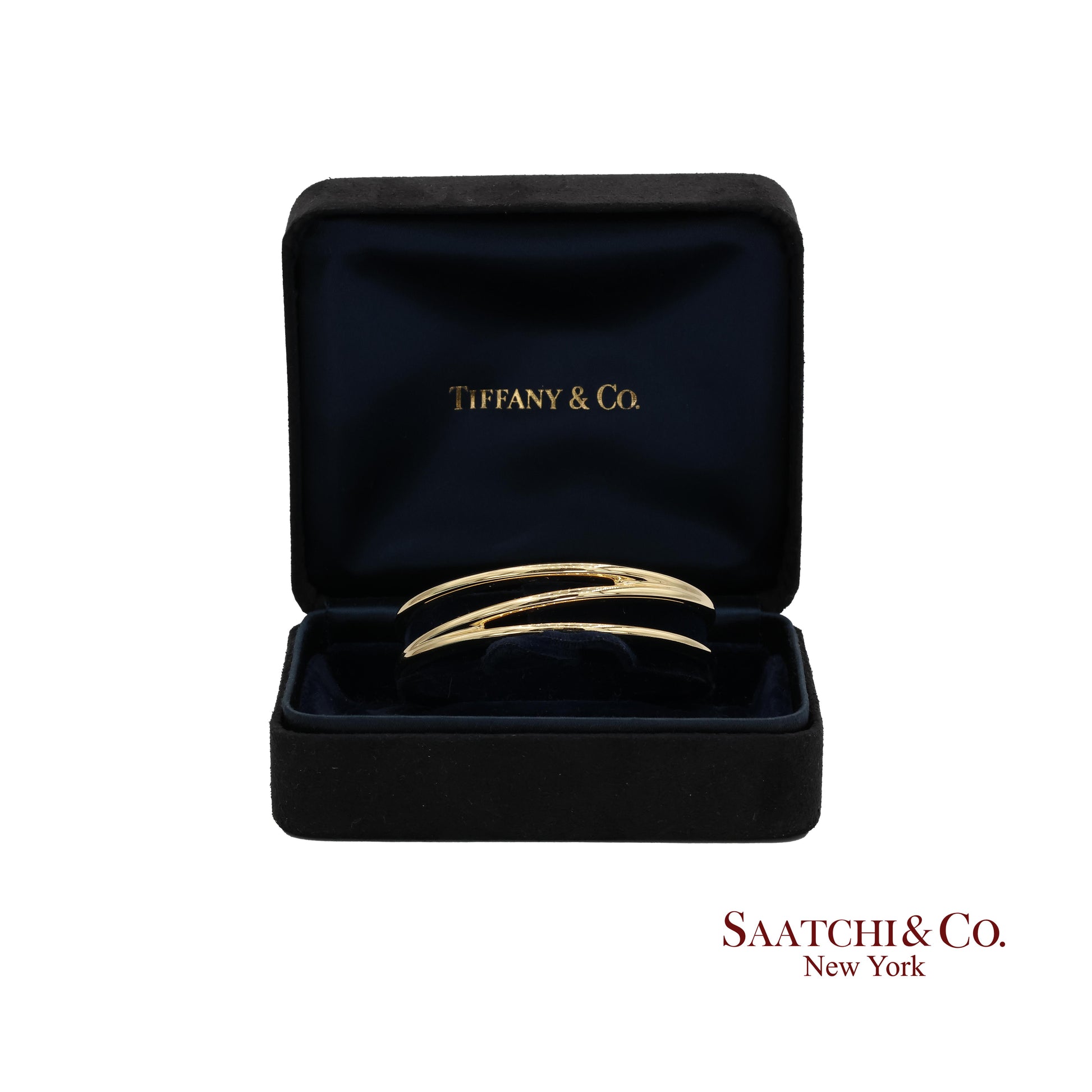 Tiffany & Co. Yellow Gold Zigzag Cuff Bracelet 18k Yellow Gold