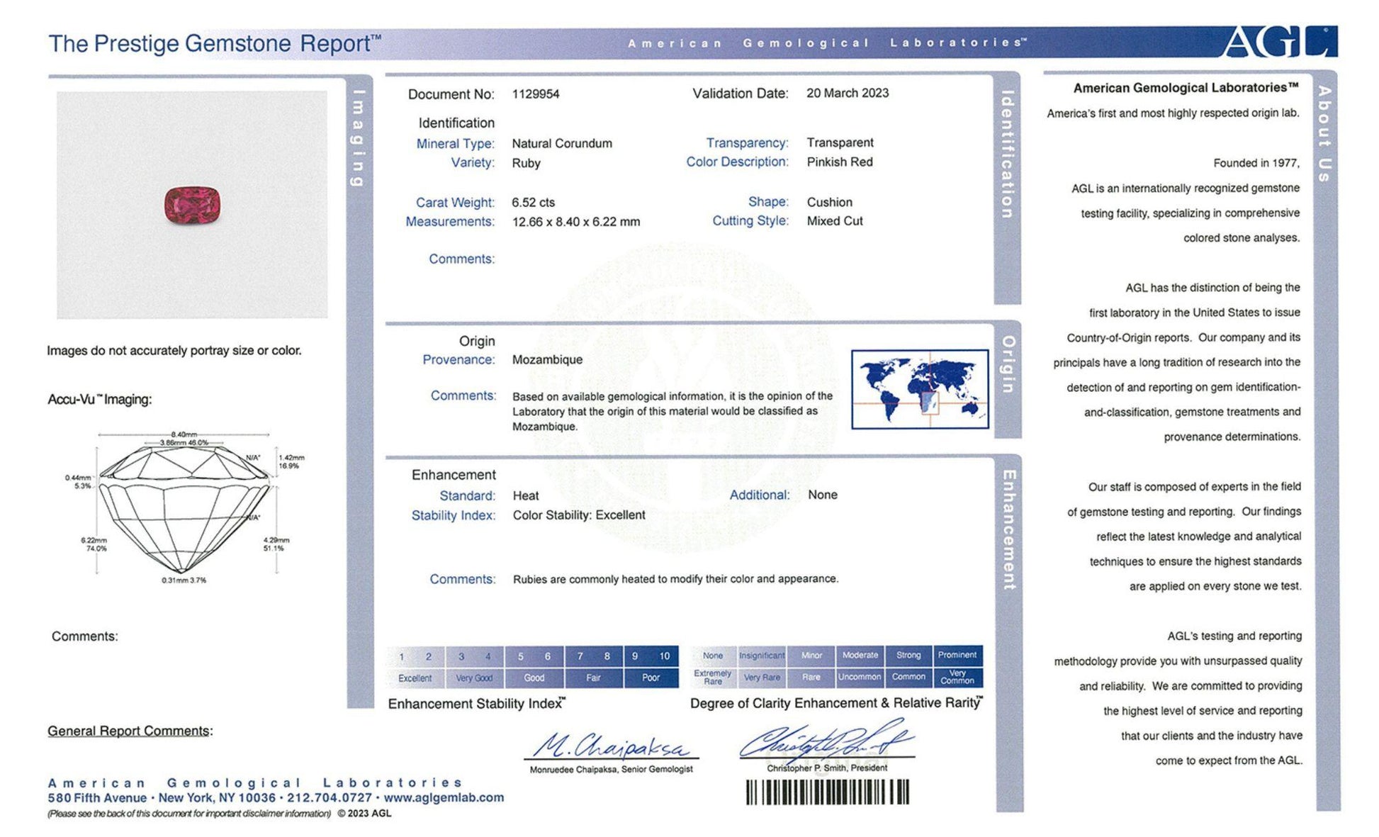 Platinum Ruby Diamond Ring Womens Size 6.75 Cocktail Mozambique