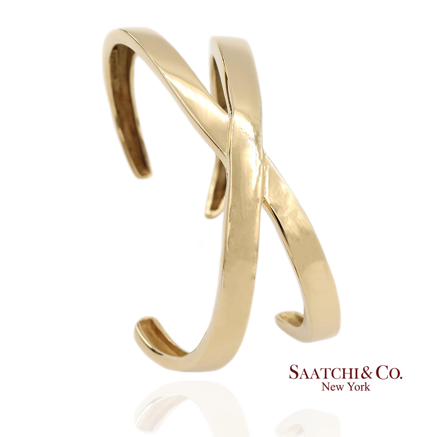 Tiffany & Co. 18K(750) Solid Yellow Gold Paloma Picasso Cuff Bangle Bracelet