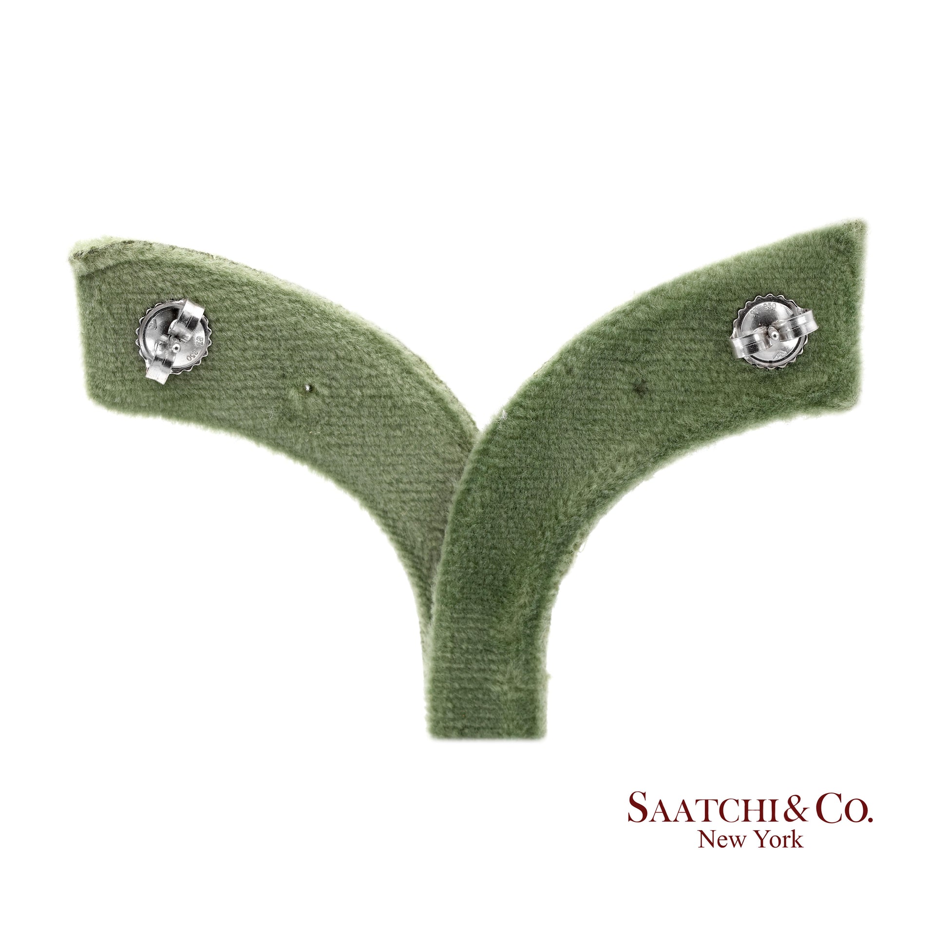 Platinum 950 Natural Diamond Stud Earrings