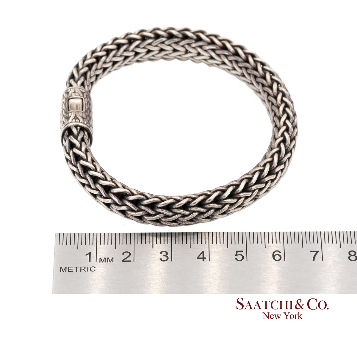 John Hardy Sterling Silver Woven Chain Bracelet