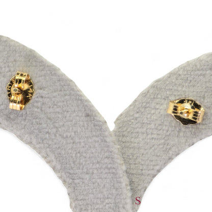 14K Yellow Gold 0.80 Carat Diamond Stud Earrings with 2 Full Cut Round Diamonds, VVS-VS Clarity, F-G Color, 1.09 Grams