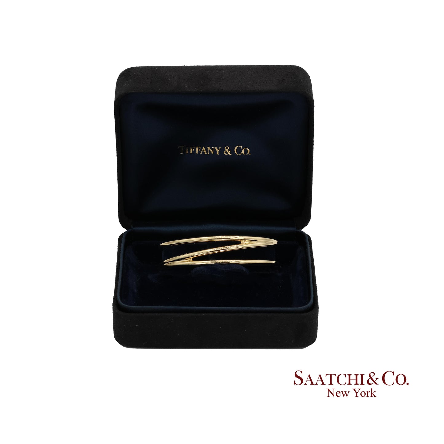Tiffany & Co. Yellow Gold Zigzag Cuff Bracelet 18k Yellow Gold