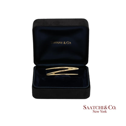 Tiffany & Co. Yellow Gold Zigzag Cuff Bracelet 18k Yellow Gold
