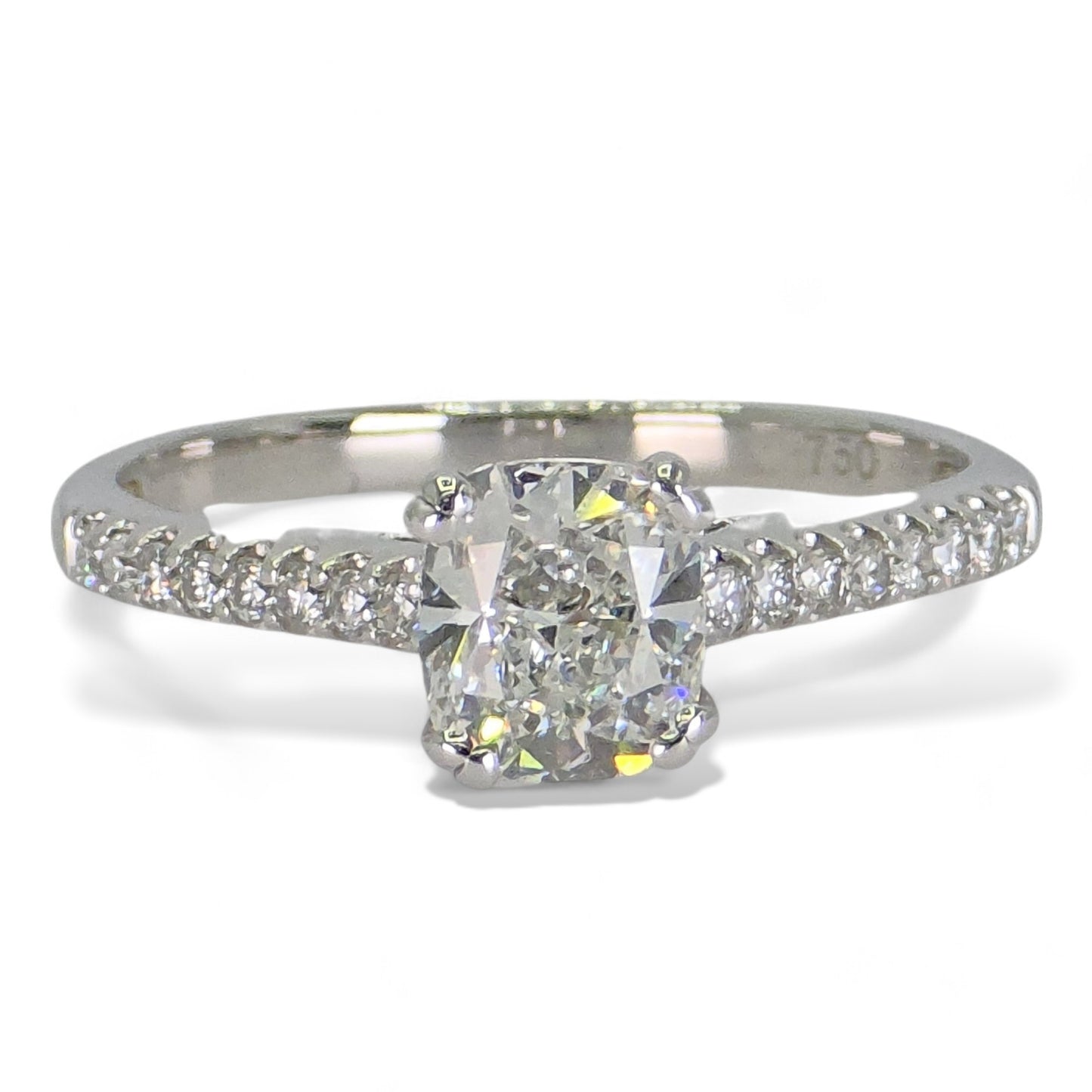 18K Yellow Gold Solitaire Ring with GIA-Certified Diamonds.