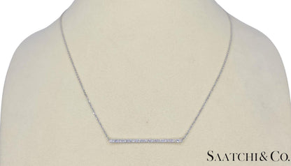 14K (585) White Gold - Natural VVS Diamond: Stunning Pendant With Chain