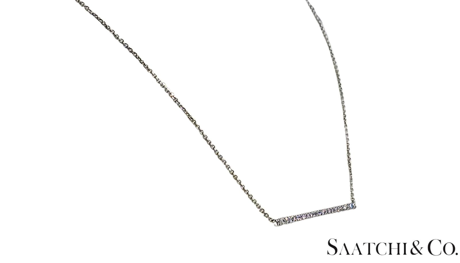 14K (585) White Gold - Natural VVS Diamond: Stunning Pendant With Chain