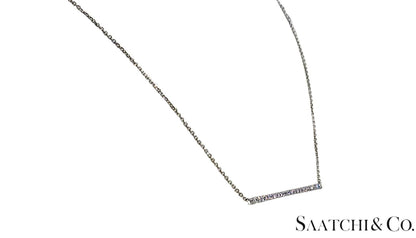 14K (585) White Gold - Natural VVS Diamond: Stunning Pendant With Chain