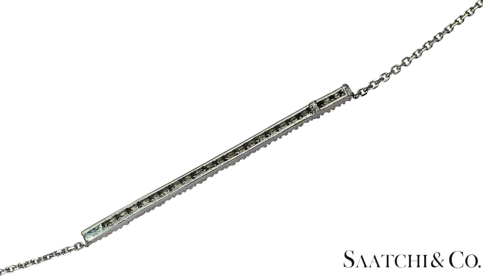 14K (585) White Gold - Natural VVS Diamond: Stunning Pendant With Chain