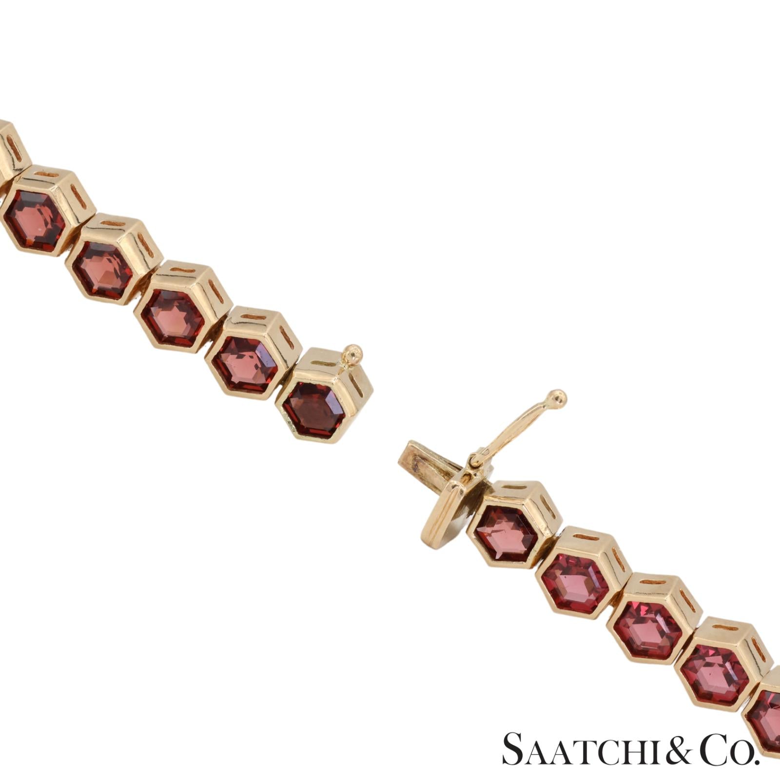 14K (585) Yellow Gold Multi Color Natural Gemstone Necklace