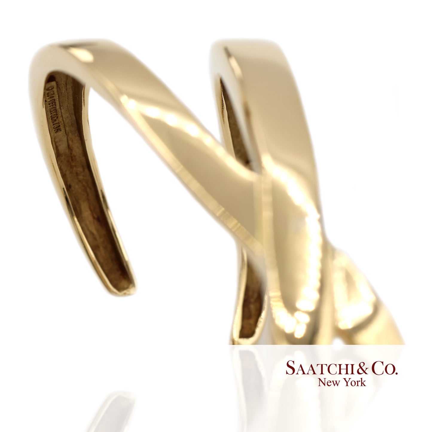 Tiffany & Co. 18K(750) Solid Yellow Gold Paloma Picasso Cuff Bangle Bracelet