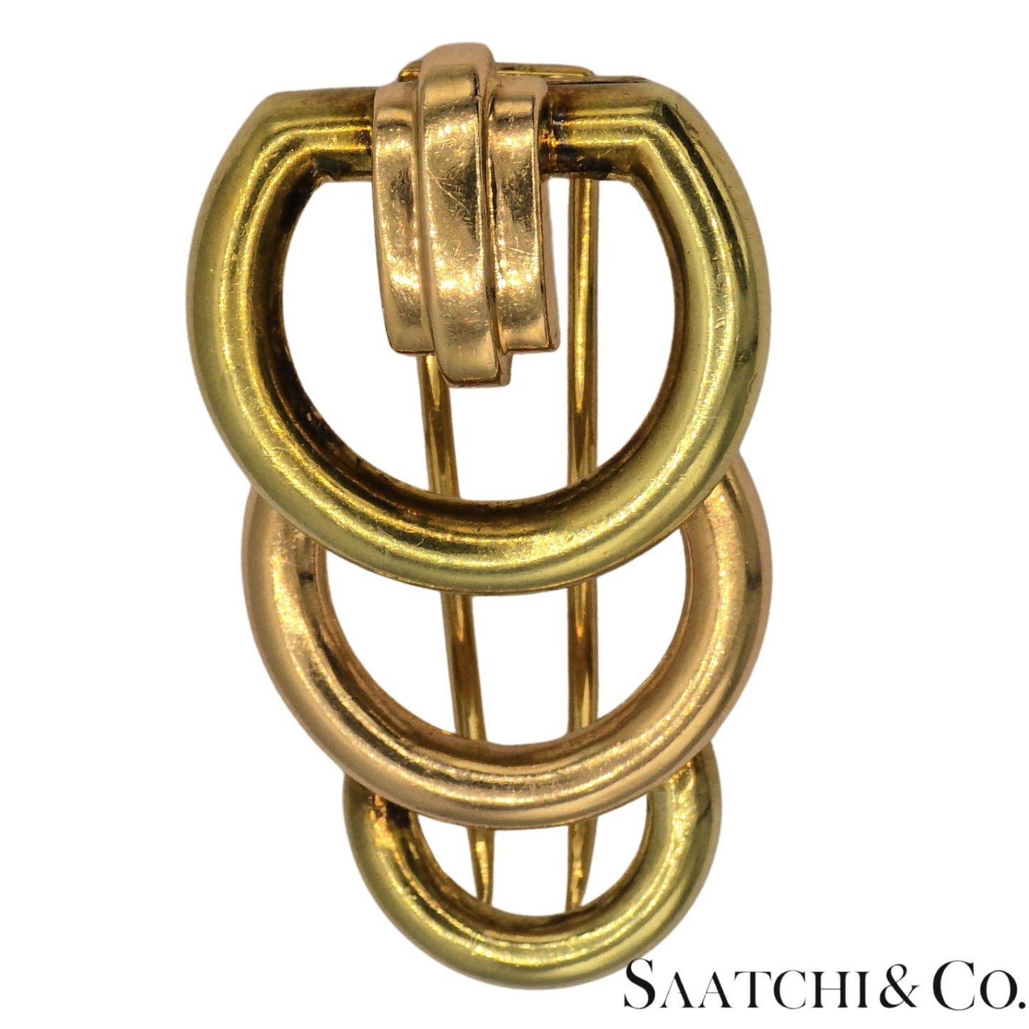 14k (585) Yellow and Rose Gold Vinatge Brooch / Pin