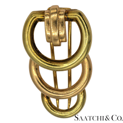 14k (585) Yellow and Rose Gold Vinatge Brooch / Pin