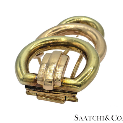 14k (585) Yellow and Rose Gold Vinatge Brooch / Pin