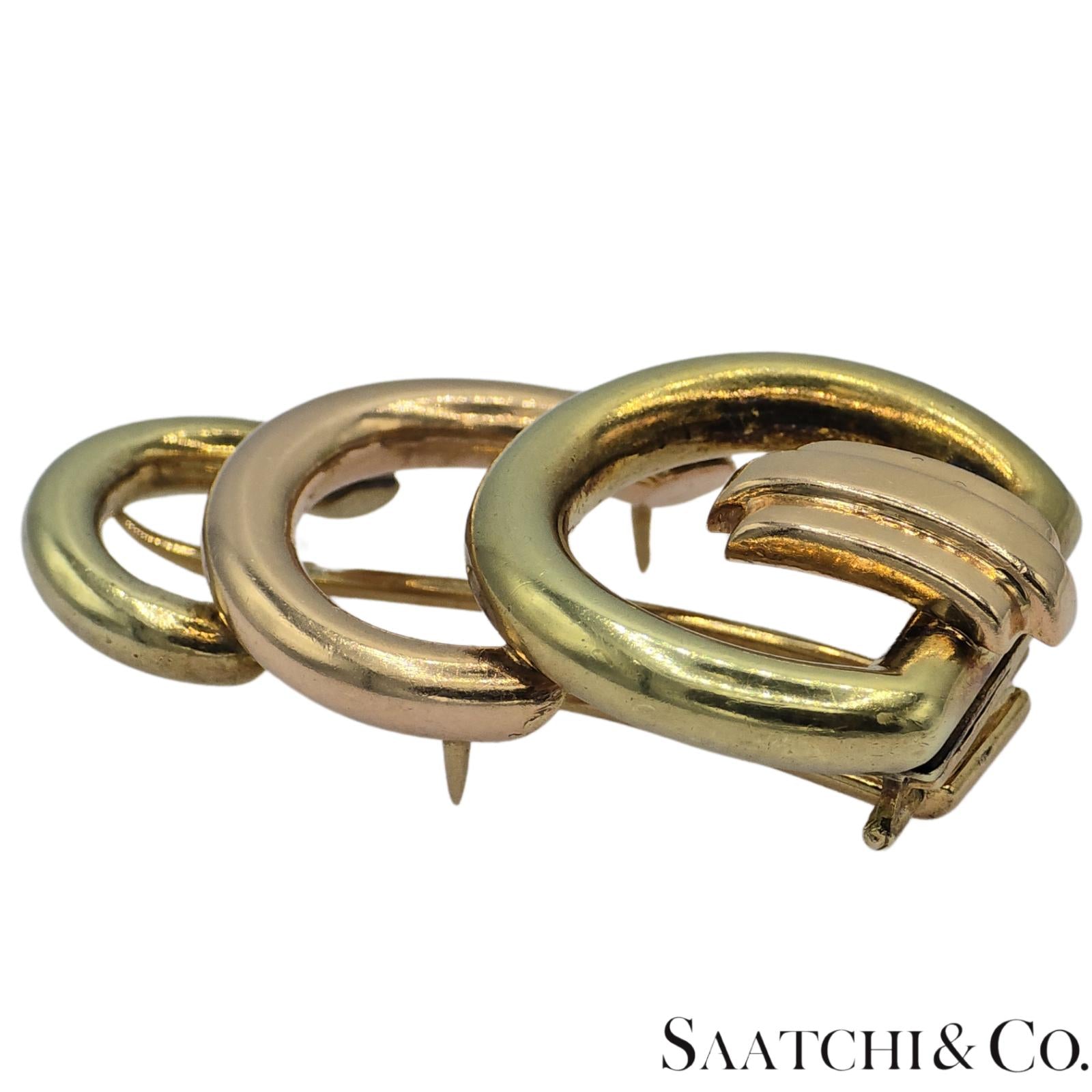 14k (585) Yellow and Rose Gold Vinatge Brooch / Pin