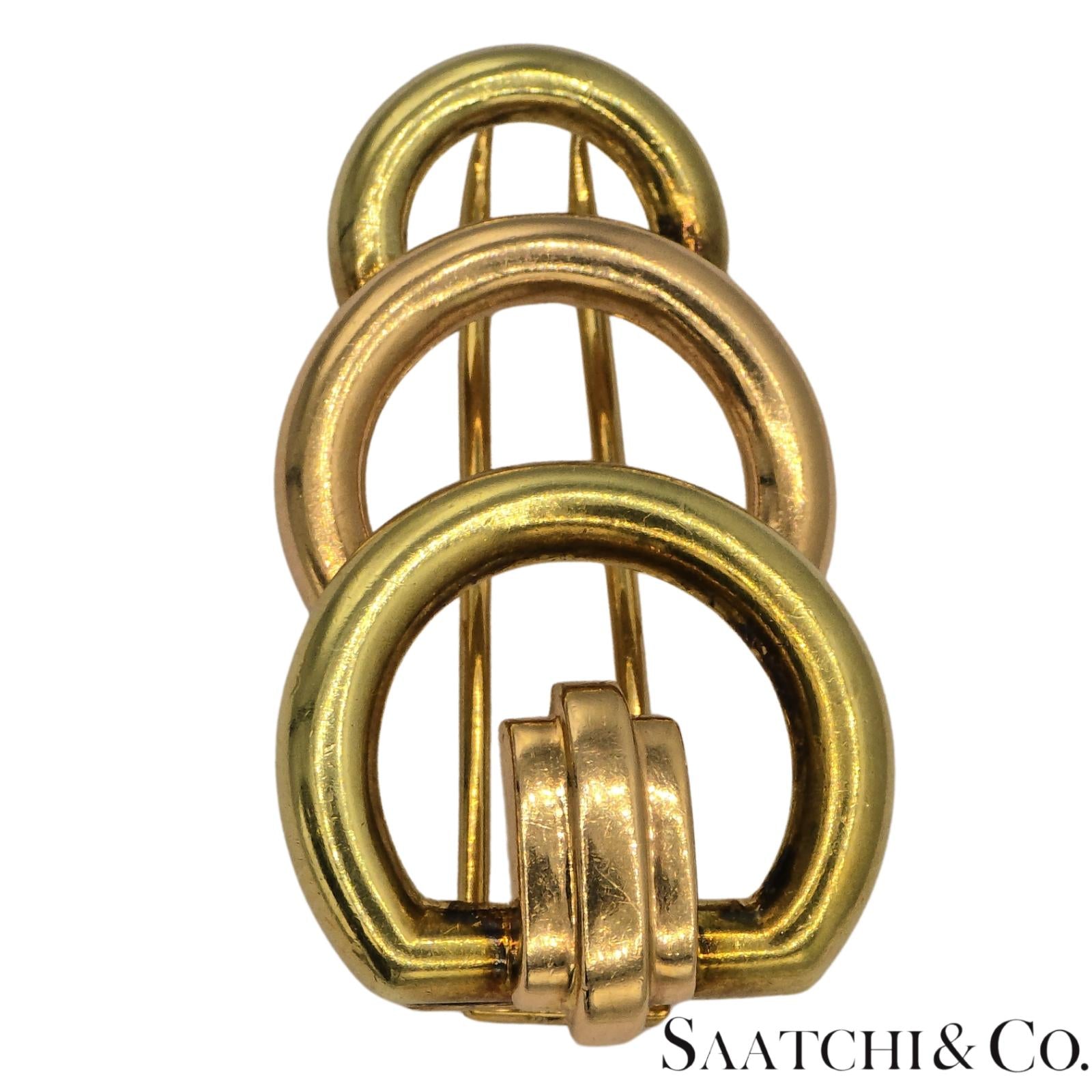 14k (585) Yellow and Rose Gold Vinatge Brooch / Pin