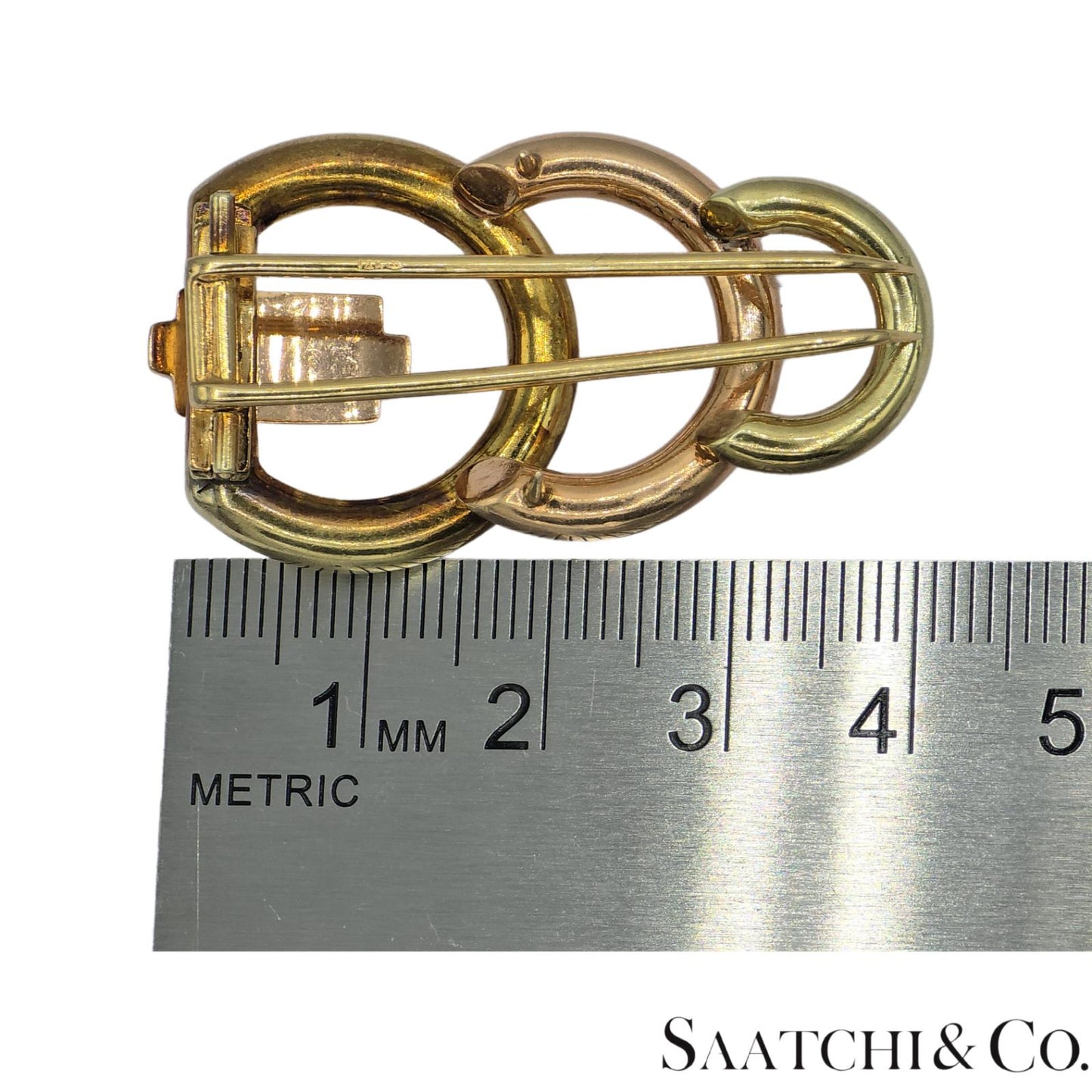 14k (585) Yellow and Rose Gold Vinatge Brooch / Pin