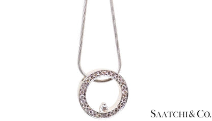 14k gold chain with diamond pendant