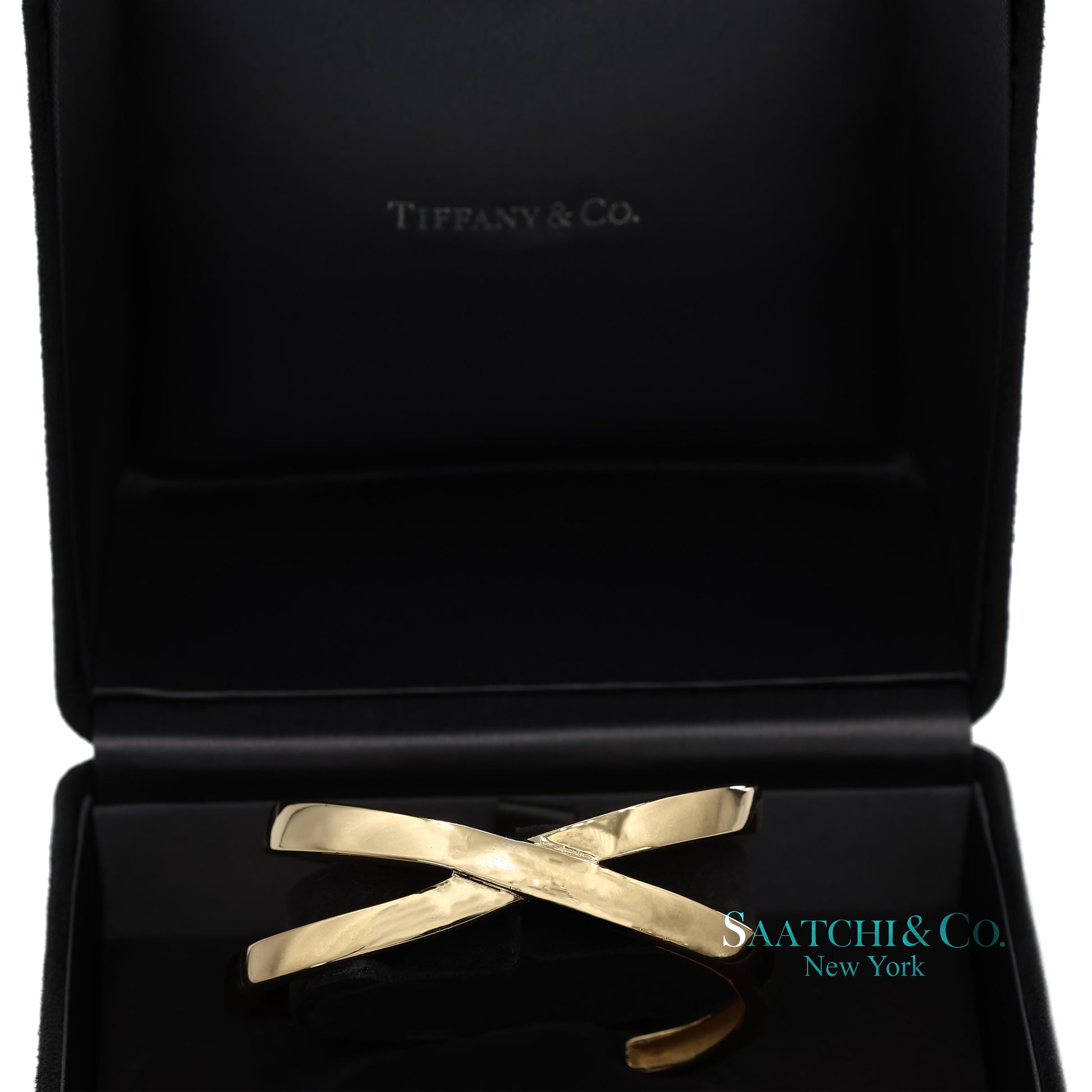 Tiffany & Co. 18K(750) Solid Yellow Gold Paloma Picasso Cuff Bangle Bracelet