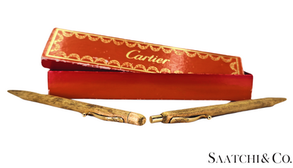 Cartier Vintage 14K (585) Yellow Gold Pencil Set