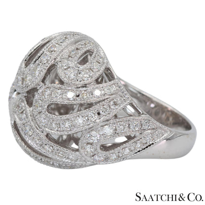 18k (750) Natural Diamond Cocktail Ring