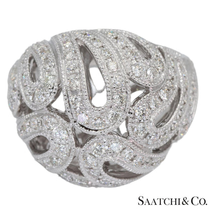 18k (750) Natural Diamond Cocktail Ring