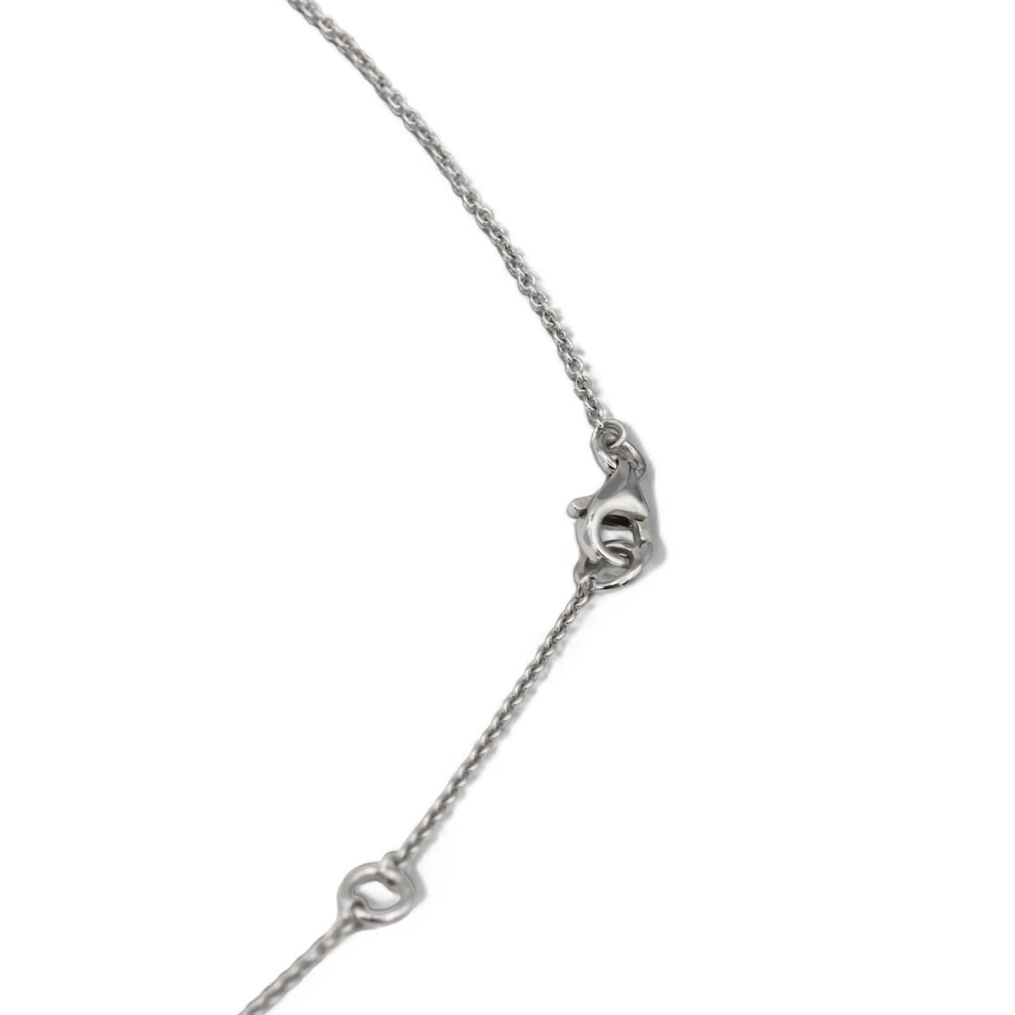 18k (750) White Gold Natural Diamond Chain Necklace