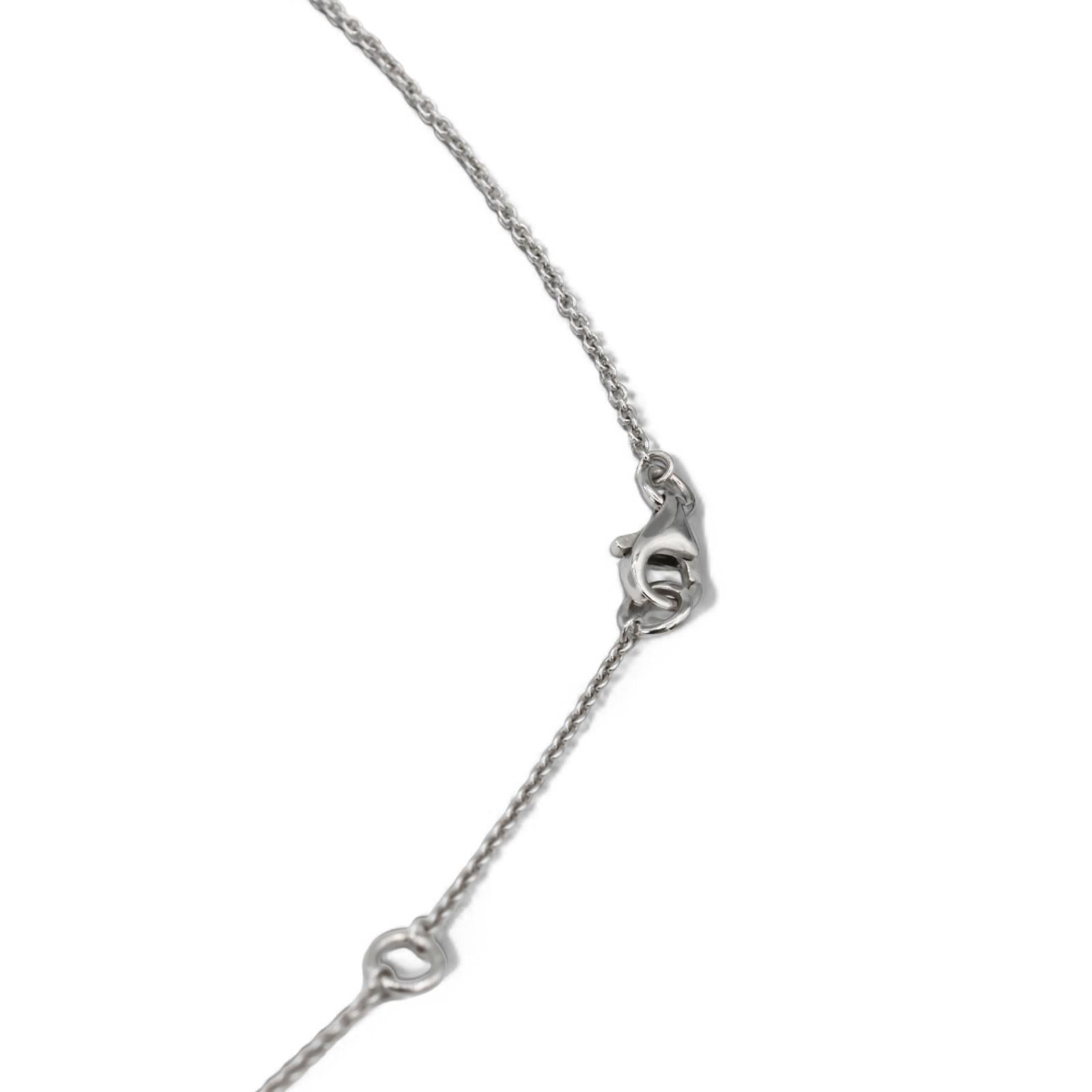 18k (750) White Gold Natural Diamond Chain Necklace