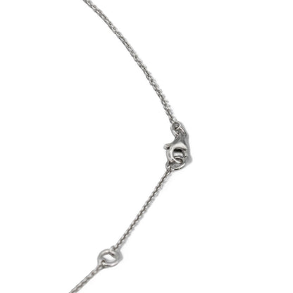 18k (750) White Gold Natural Diamond Chain Necklace