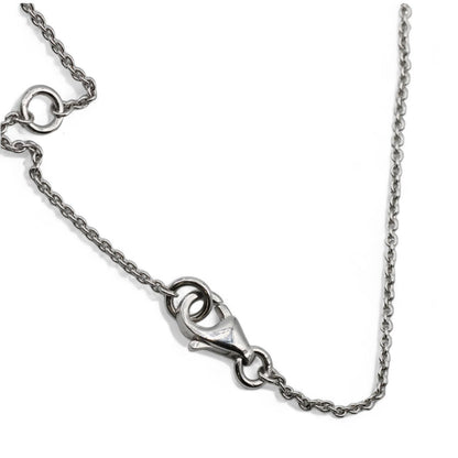 18k (750) White Gold Natural Diamond Chain Necklace